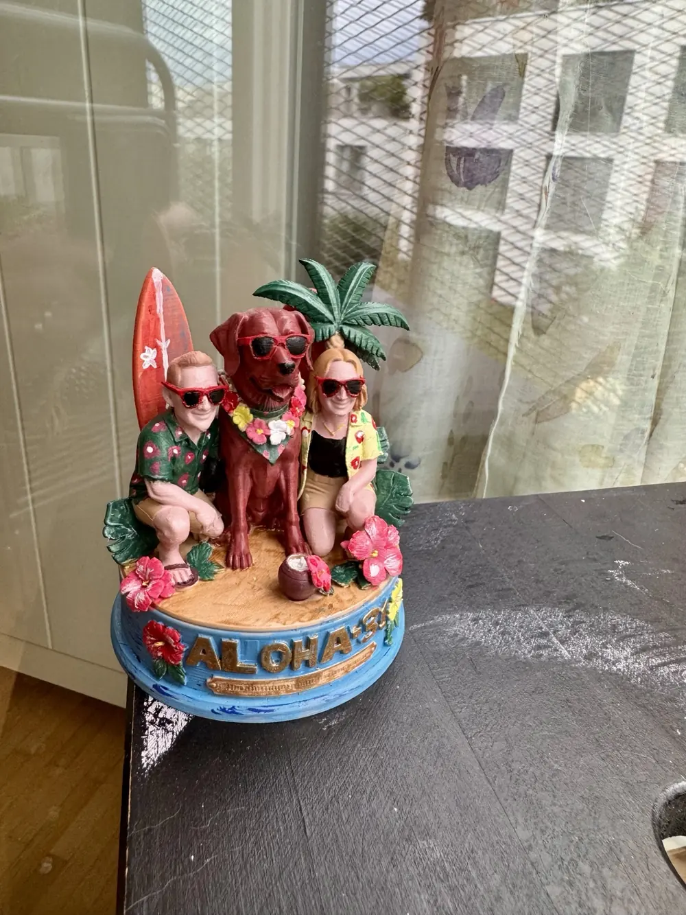 Aloha-Szene nach eigener Skizze